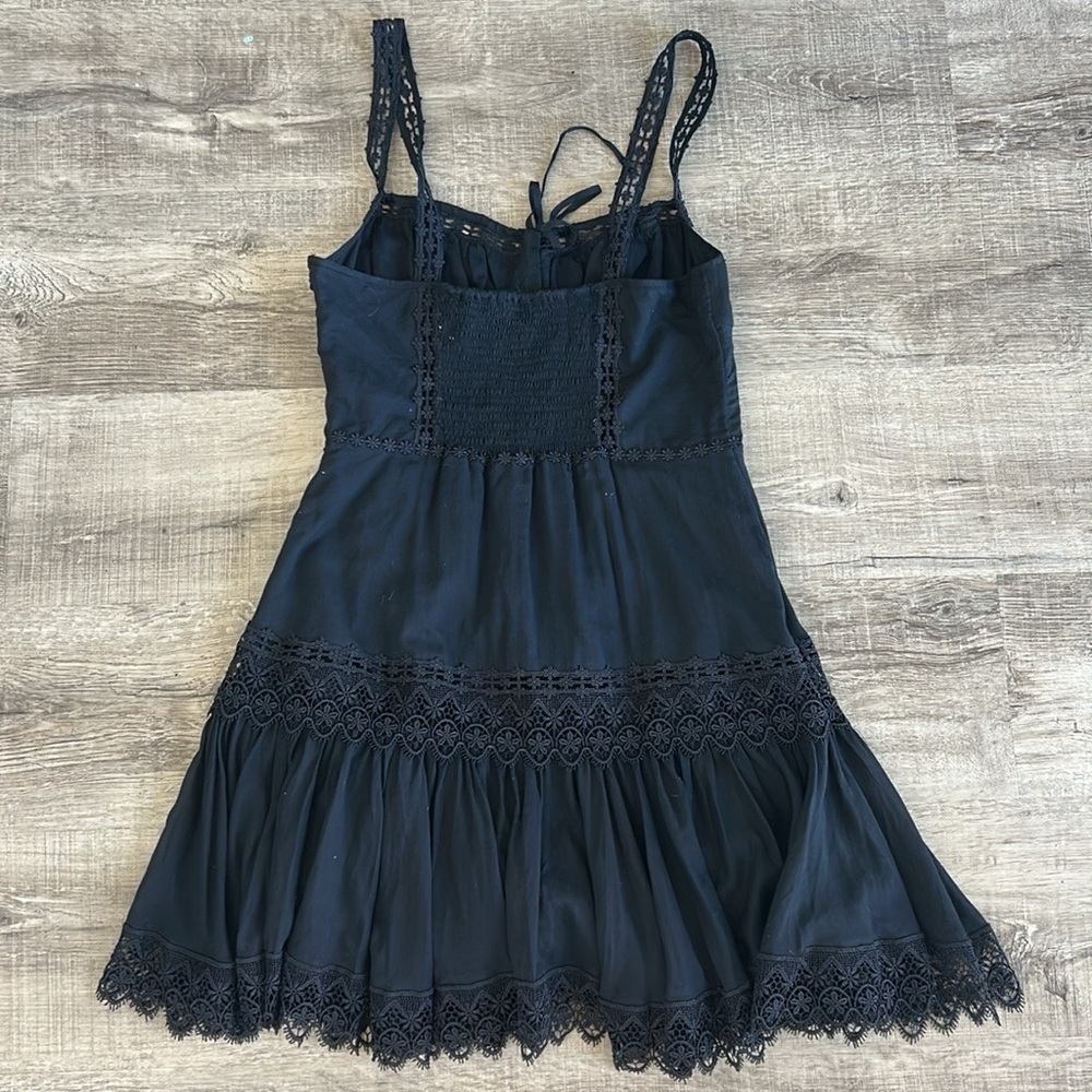 Charo Ruiz Ibiza Elodie Guipure Lace Trimmed Cotton Blend Dress M - Picture 10 of 14